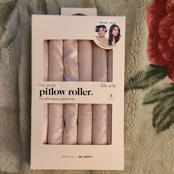 Kitsch Accessories Kitsch Satin Pillow Rollers In Cream Poshmark
